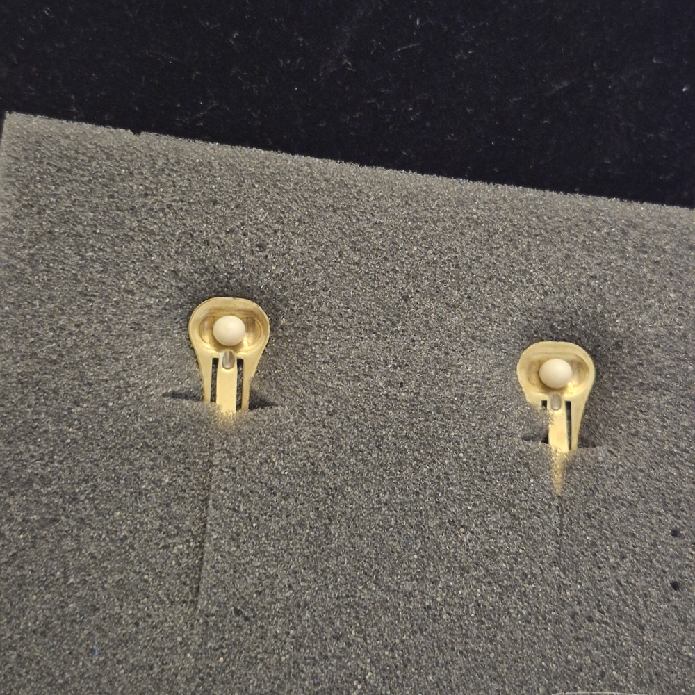 Heidi Daus Gold and Black Crystal Earrings - Picture 2 of 2
